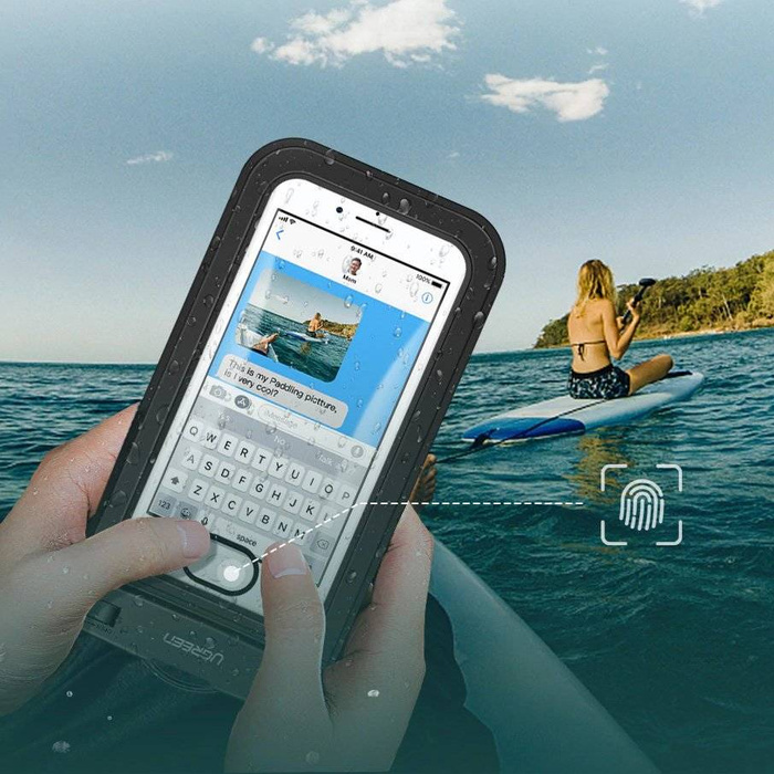 Ugreen universale impermeabile per telefono (max 6.0``) per piscina by the water IPX8 nera (50919 LP186)